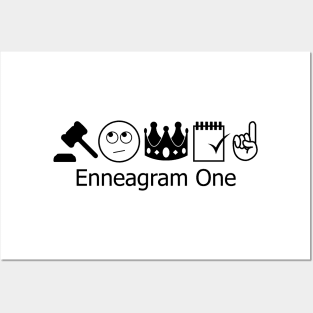 Enneagram 1 T-Shirt | Enneagram Type 1 | Perfectionist | Reformer | Enneagram Gifts | Unisex - Men & Women's Tee Posters and Art